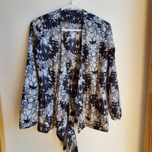 Banana Republic Floral Wrap Ruffle Blouse Size Petite XS